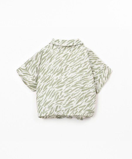Camicia in cotone biologico con stampa