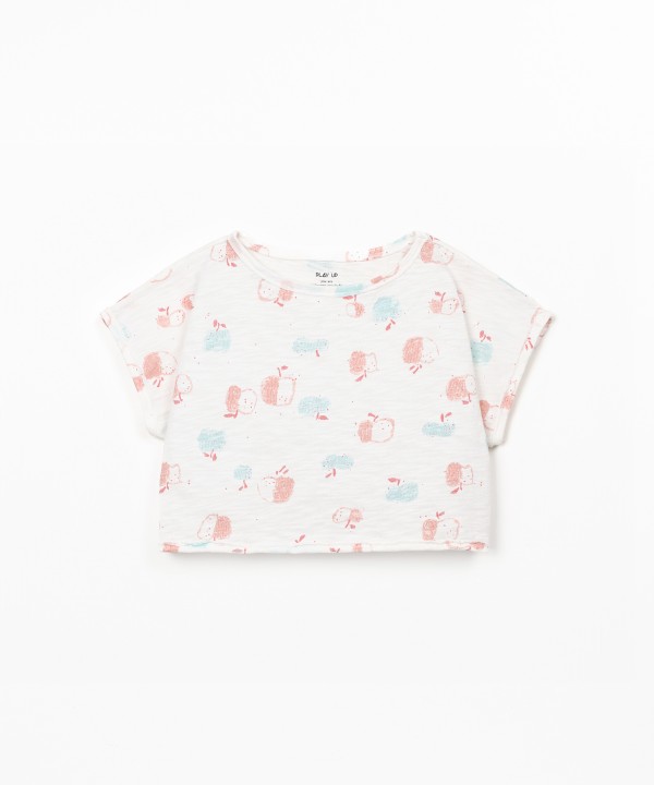 T-shirt con scollo ampio