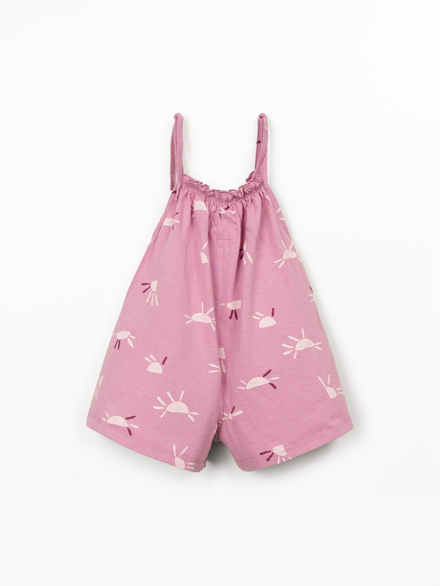 Cotton jersey jumpsuit with print