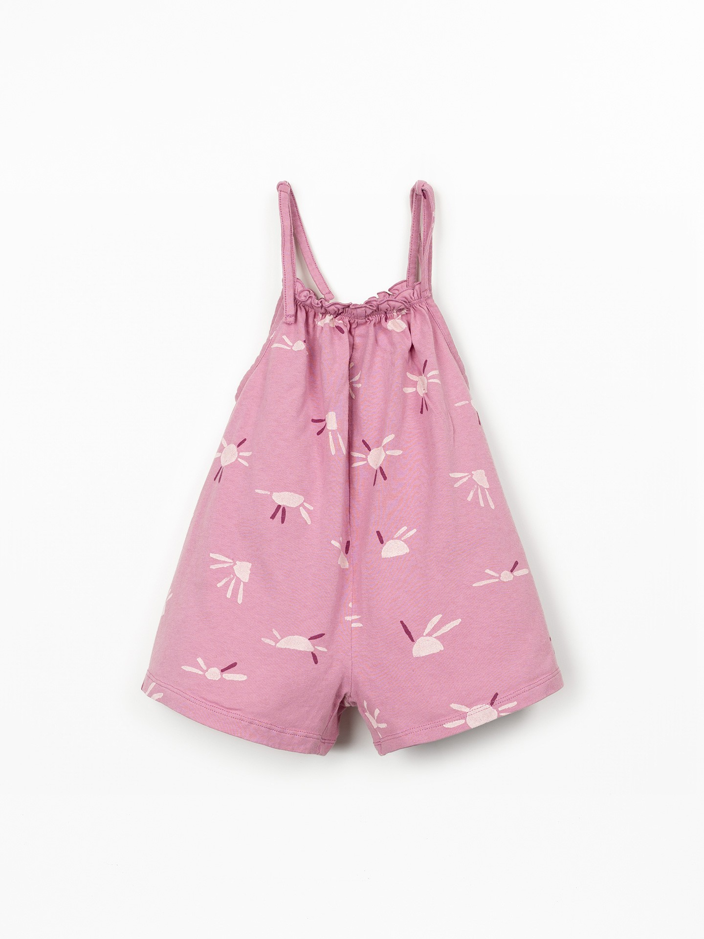 Cotton jersey jumpsuit with print