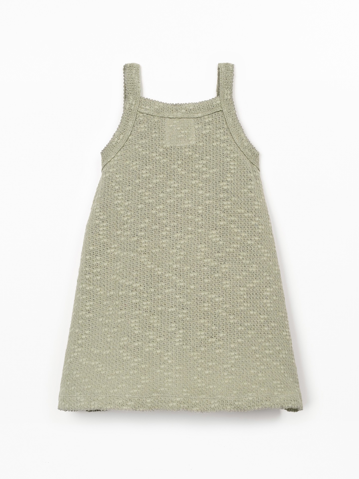Vestido de punto efecto crochet