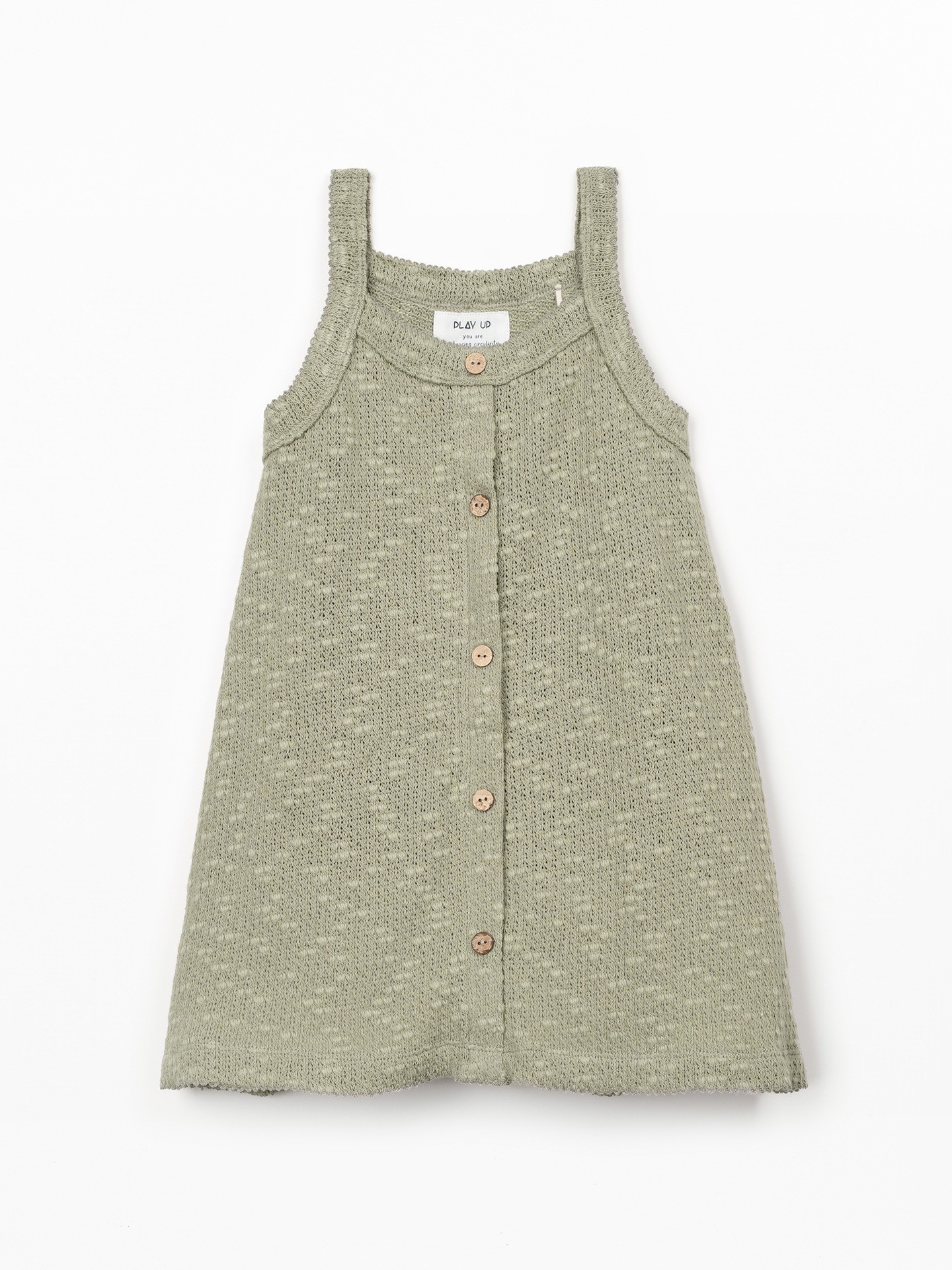 Vestido de punto efecto crochet