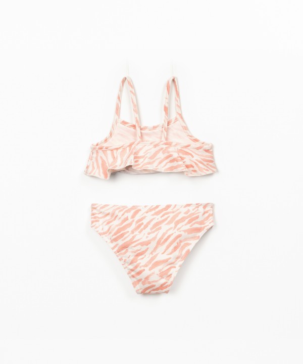 Biqu�ni estampado em algod�o org�nico