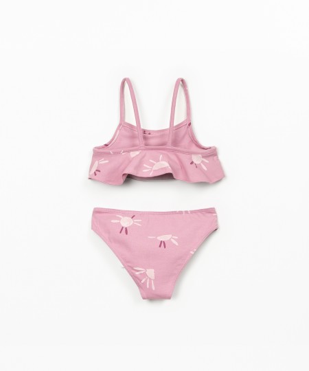 Printed organic cotton bikini