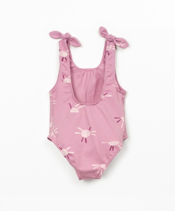 Maillot de bain imprim� en coton biologique