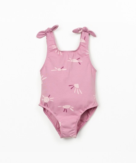 Costume da bagno stampato in cotone biologico