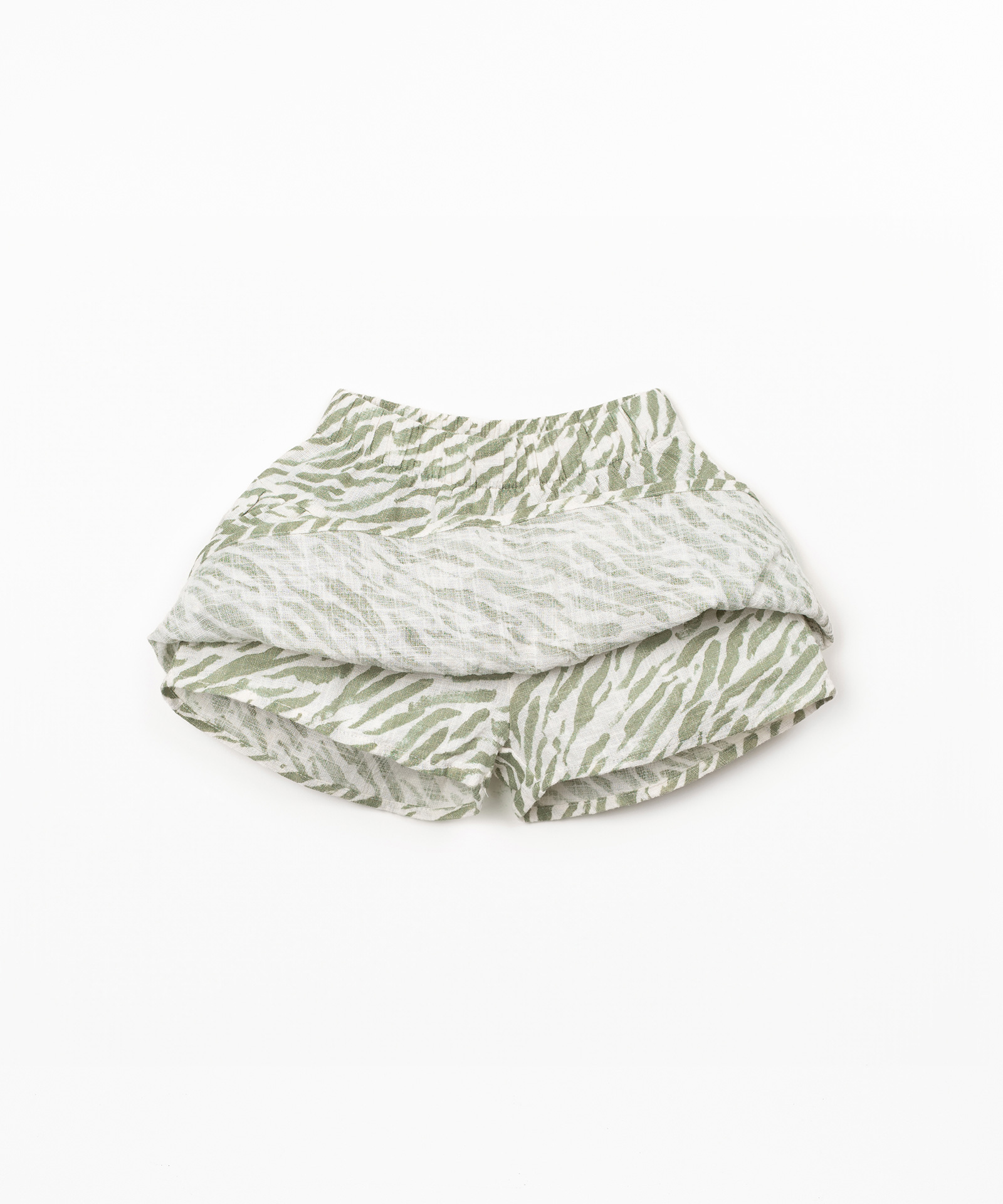 Skirt in organic cotton fabric with ruffles