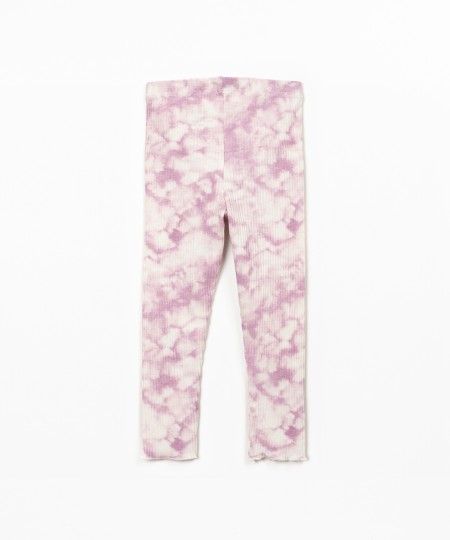 Leggings com estampado tie dye