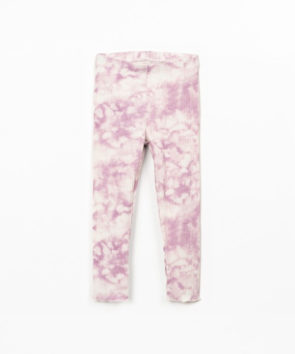 Leggings com estampado tie dye