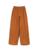Pantaloni in tessuto di cotone biologico con vita elasticizzata Pantaloni in tessuto di cotone biologico con vita elasticizzata