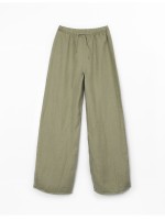 Pantaloni in lino con cintura regolabile Pantaloni in lino con cintura regolabile