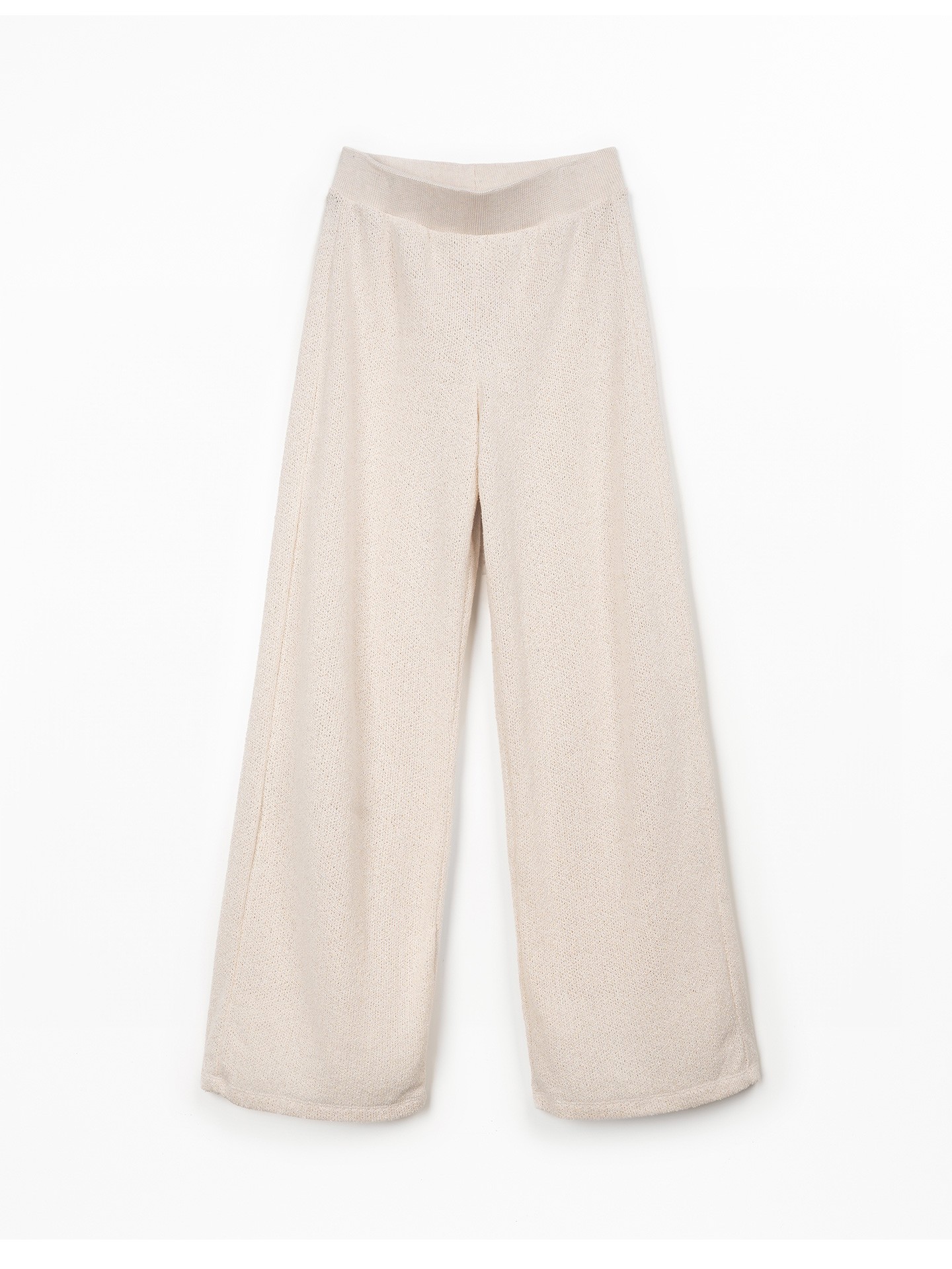Pantaloni in maglina di cotone riciclato