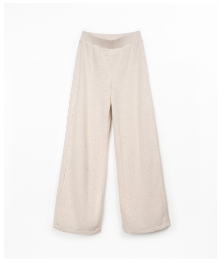 Pantaloni in maglina di cotone riciclato