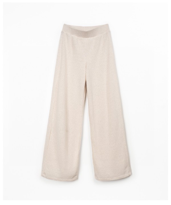 Pantaloni in maglina di cotone riciclato