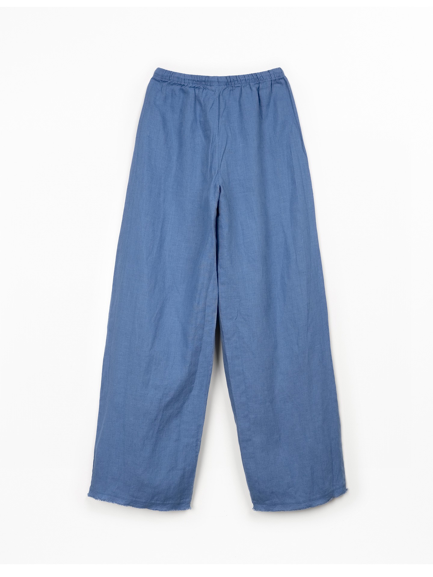 Pantaloni in lino con cintura regolabile