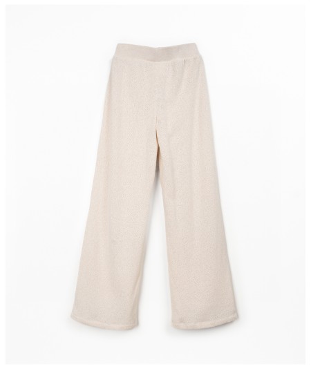 Pantaloni in maglina di cotone riciclato