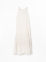 Vestido comprido sem mangas em algod�o org�nico