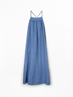 Vestido comprido em linho 