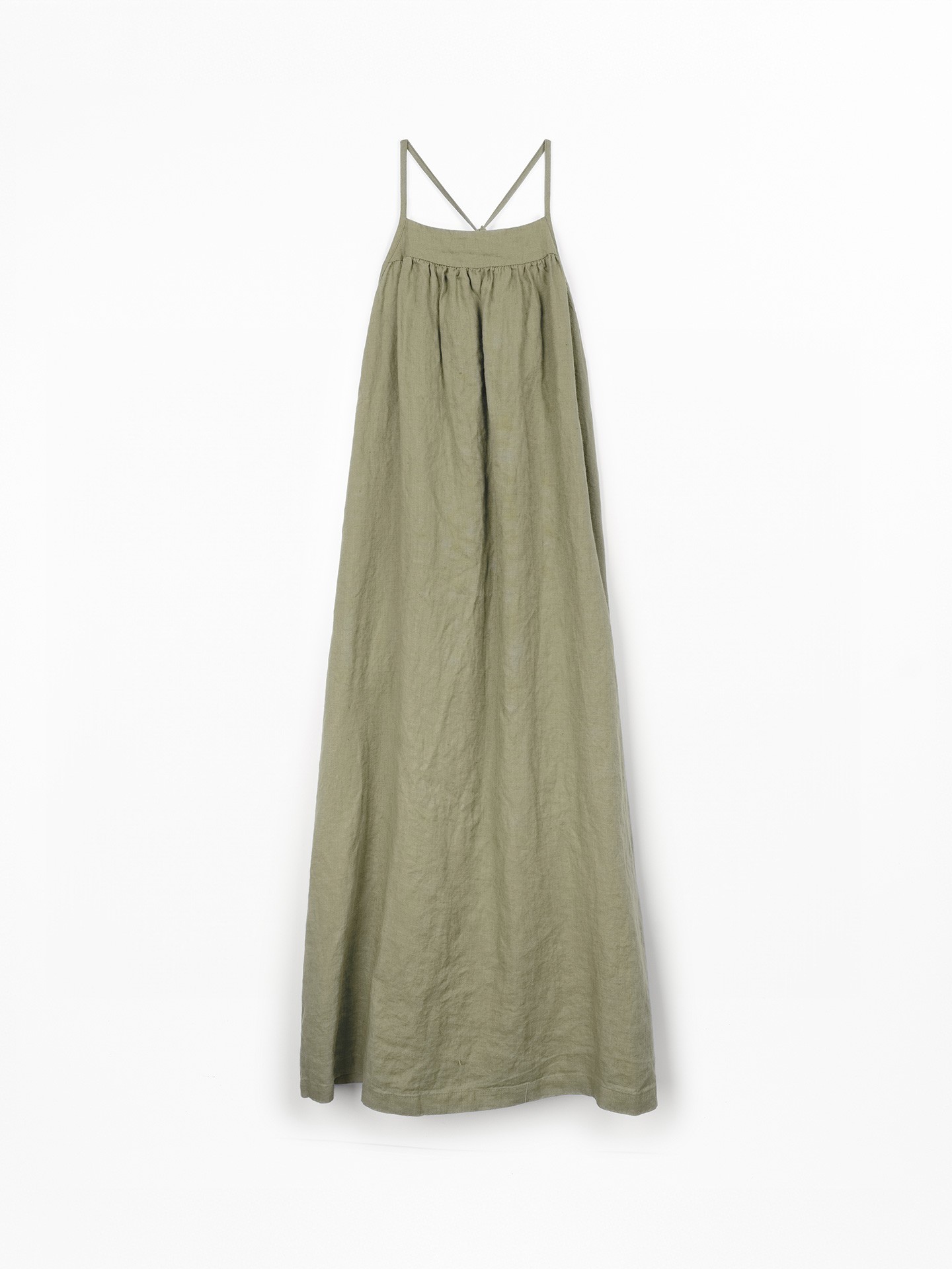 Vestido comprido em linho