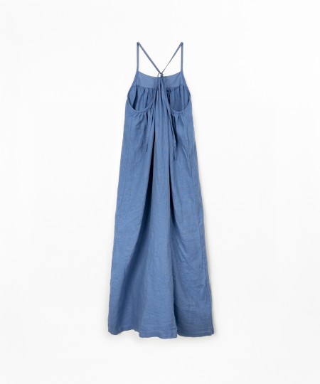 Vestido comprido em linho