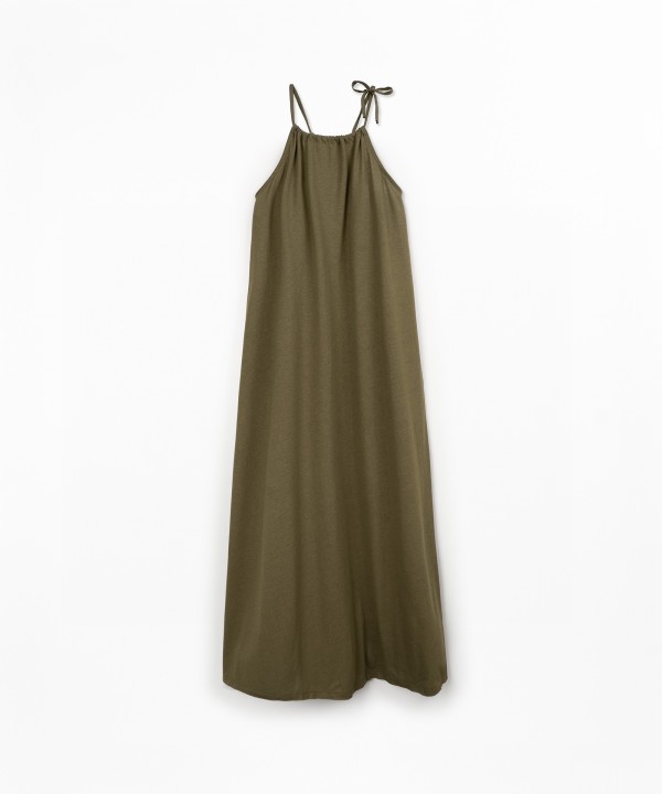 Vestido comprido com al�as