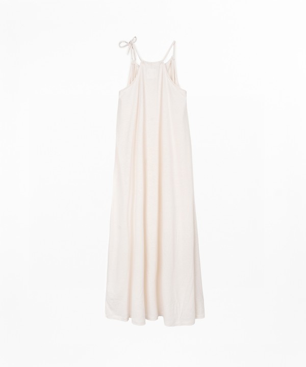 Vestido comprido com al�as 