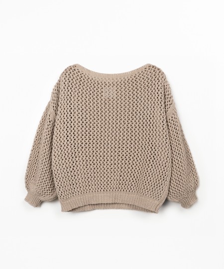 Camisola tricot em algodão e algodão reciclado