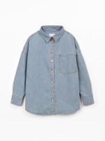 Camisa de ganga em algod�o