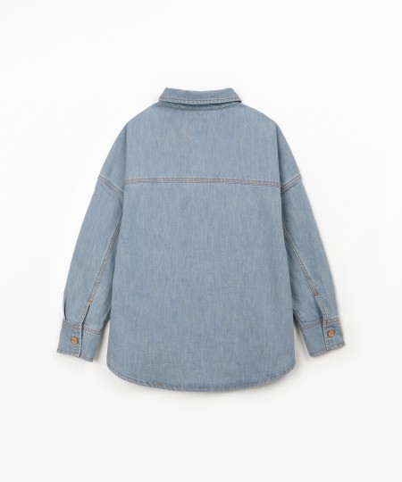 Camisa de ganga em algodão