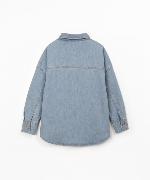 Camisa de ganga em algod�o
