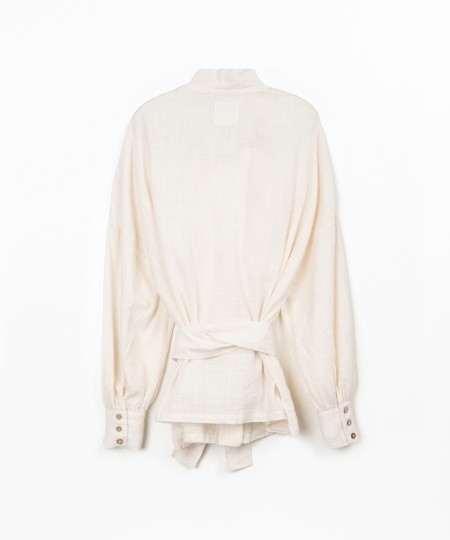 Camisa de tecido em algod�o org�nico