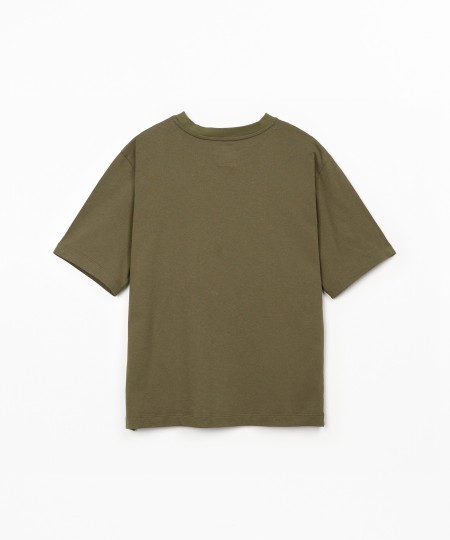 T-shirt em mistura de algodão orgânico e reciclado