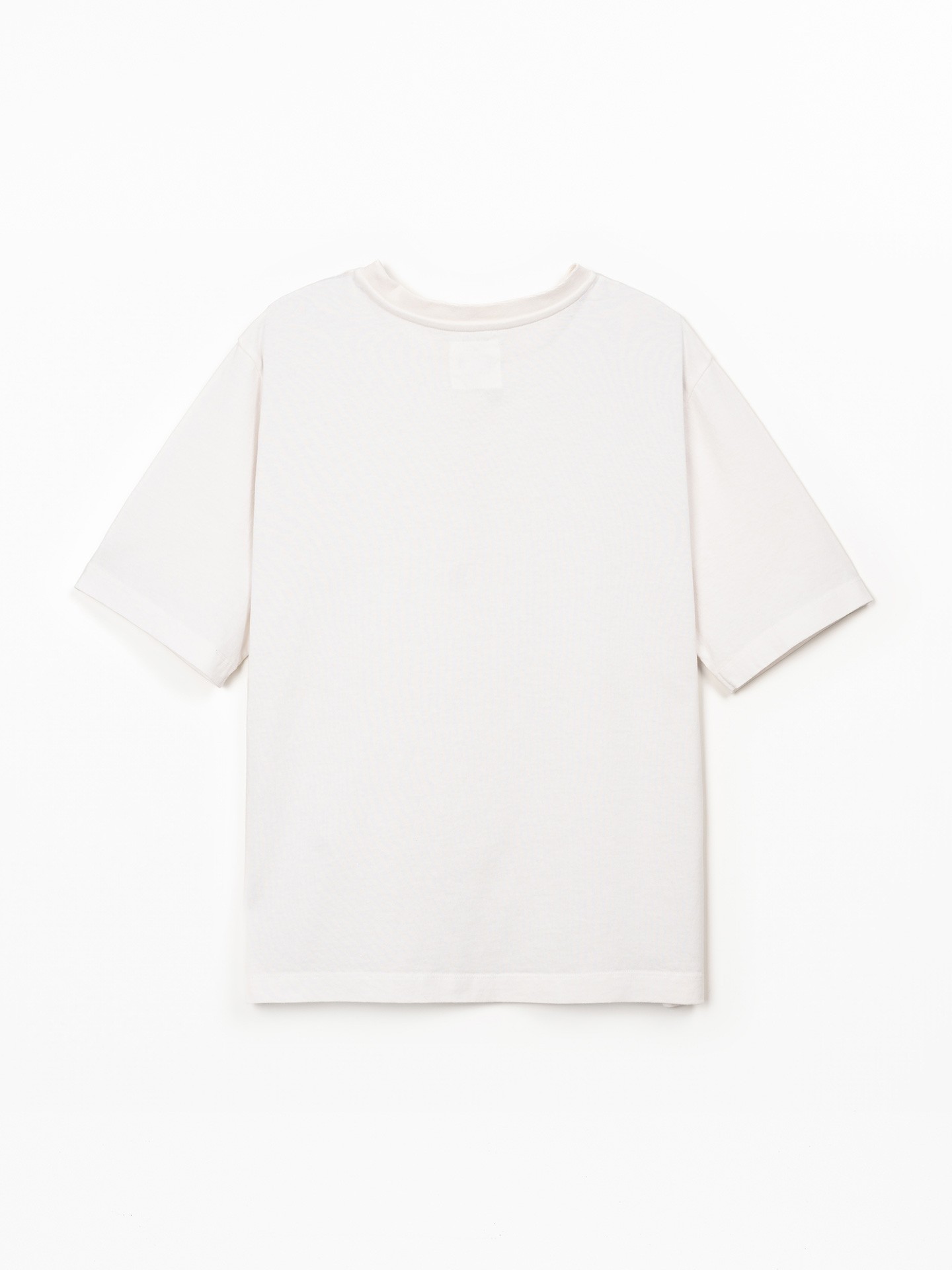 T-shirt em mistura de algodão orgânico e reciclado
