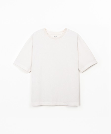T-shirt em mistura de algod�o org�nico e reciclado