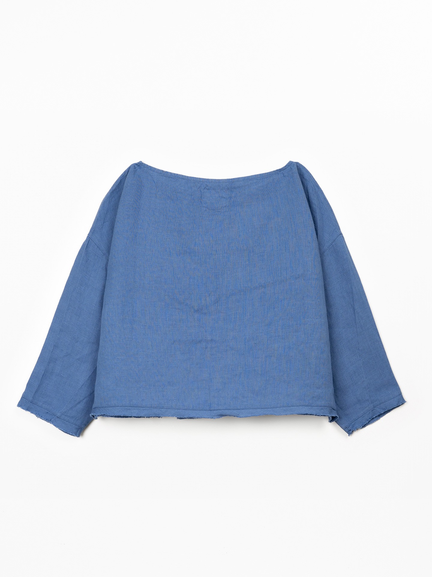Camisola de linho com decote à barco