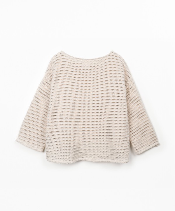Camisola de malha com algodão reciclado