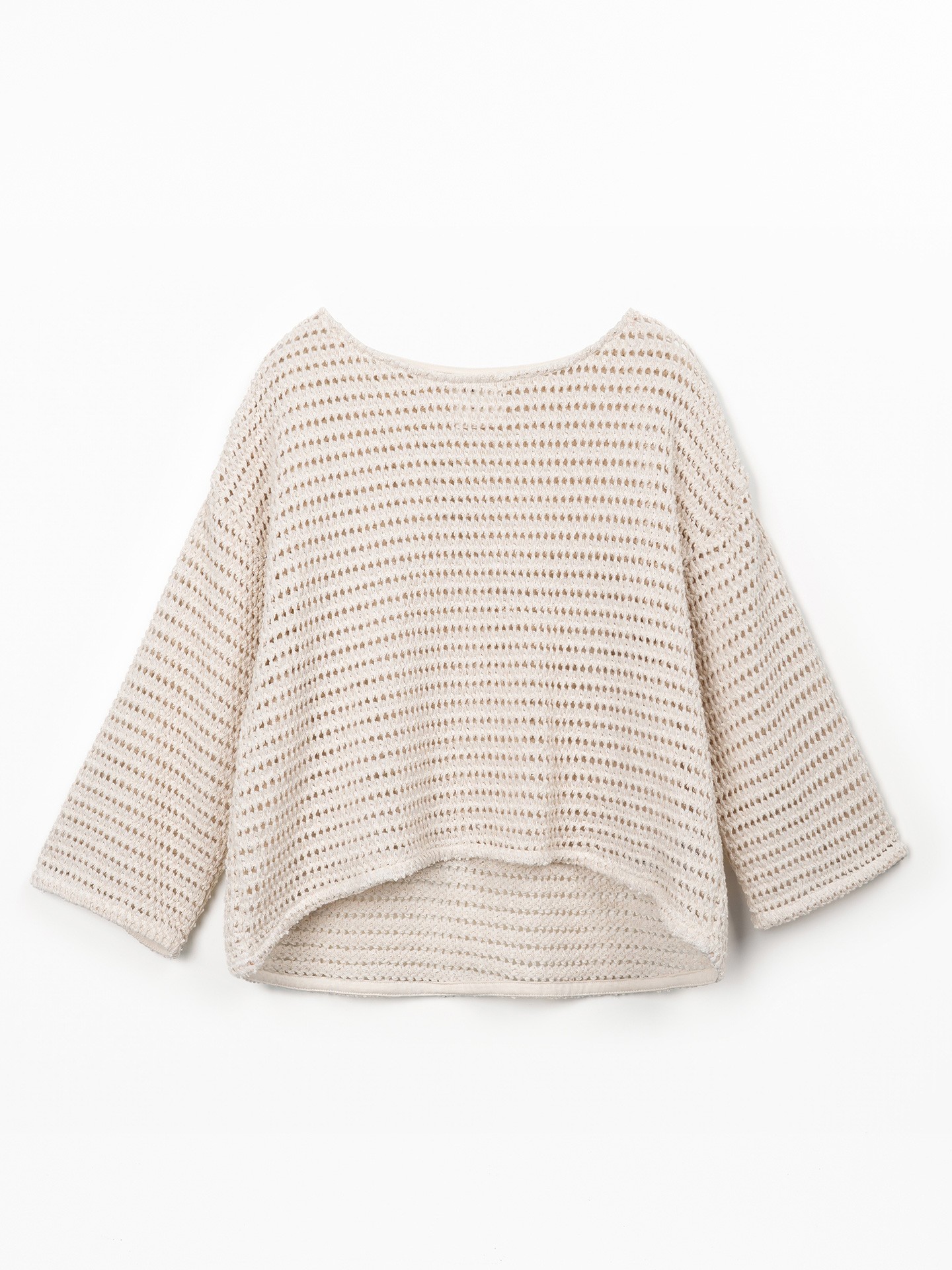 Camisola de malha com algodão reciclado