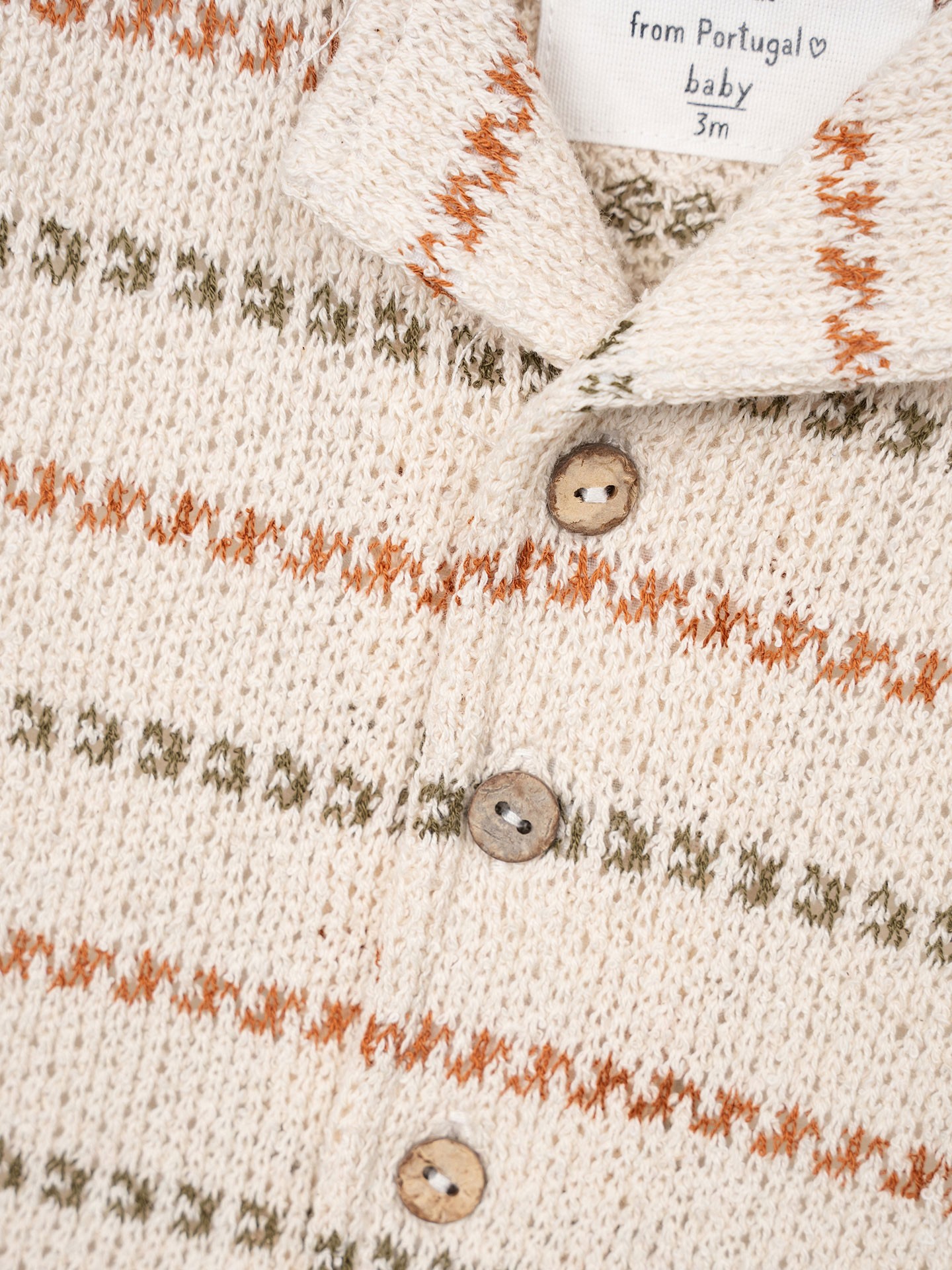 Camicia in jersey con miscela di fibre naturali e riciclate