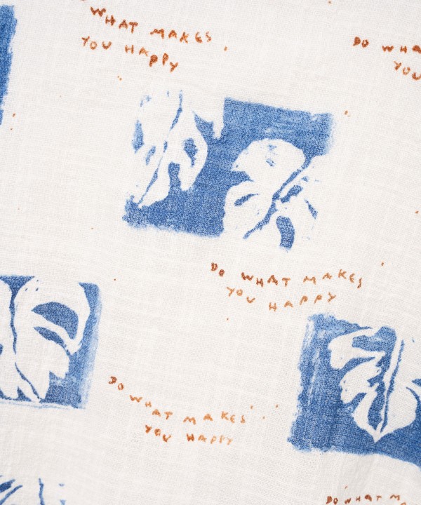 Camicia in cotone biologico con stampa