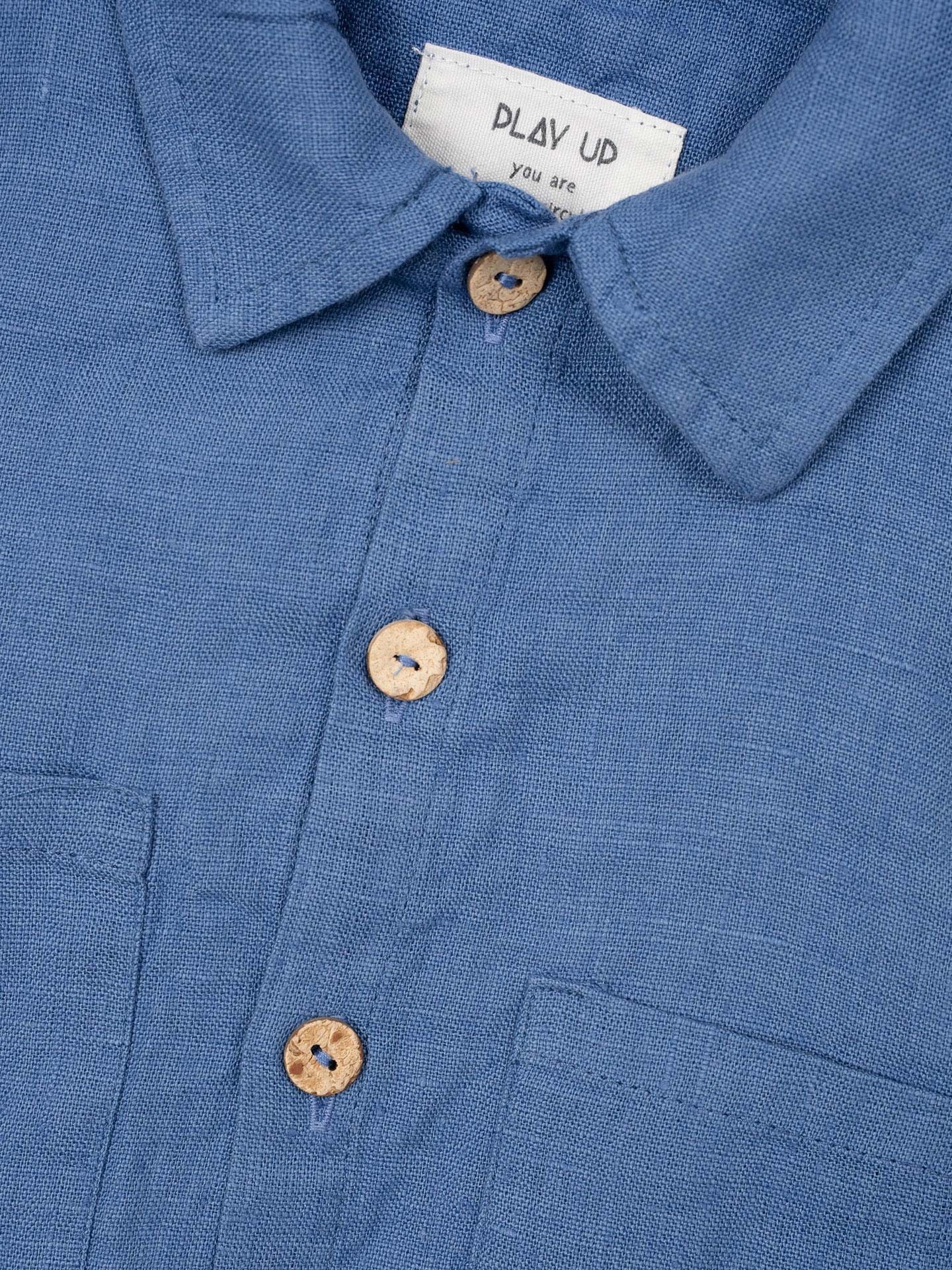Camisa de tejido de lino