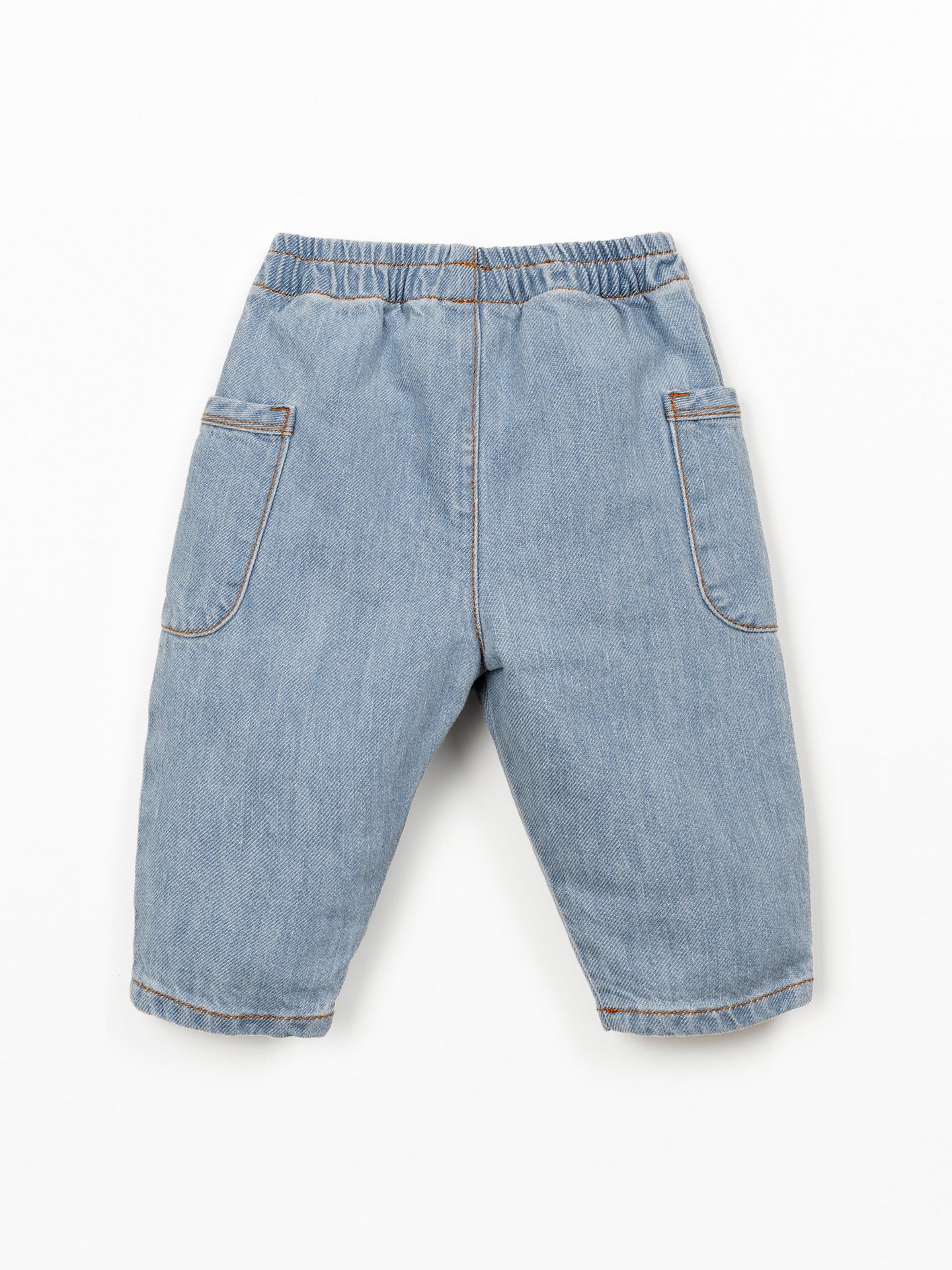 Pantaloni in denim con tasche laterali