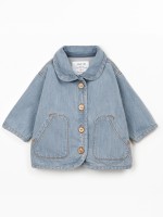 Giacca in denim con bottoni in cocco Giacca in denim con bottoni in cocco