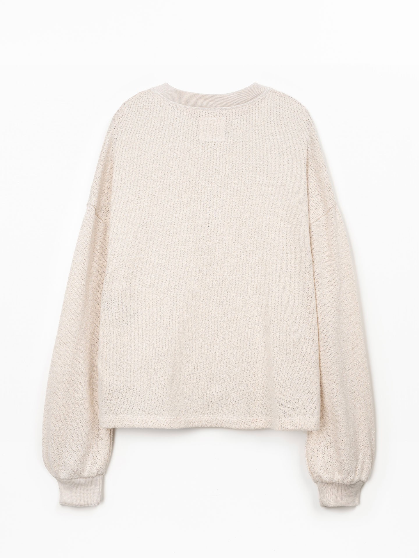 Pull en maille avec fibres naturelles