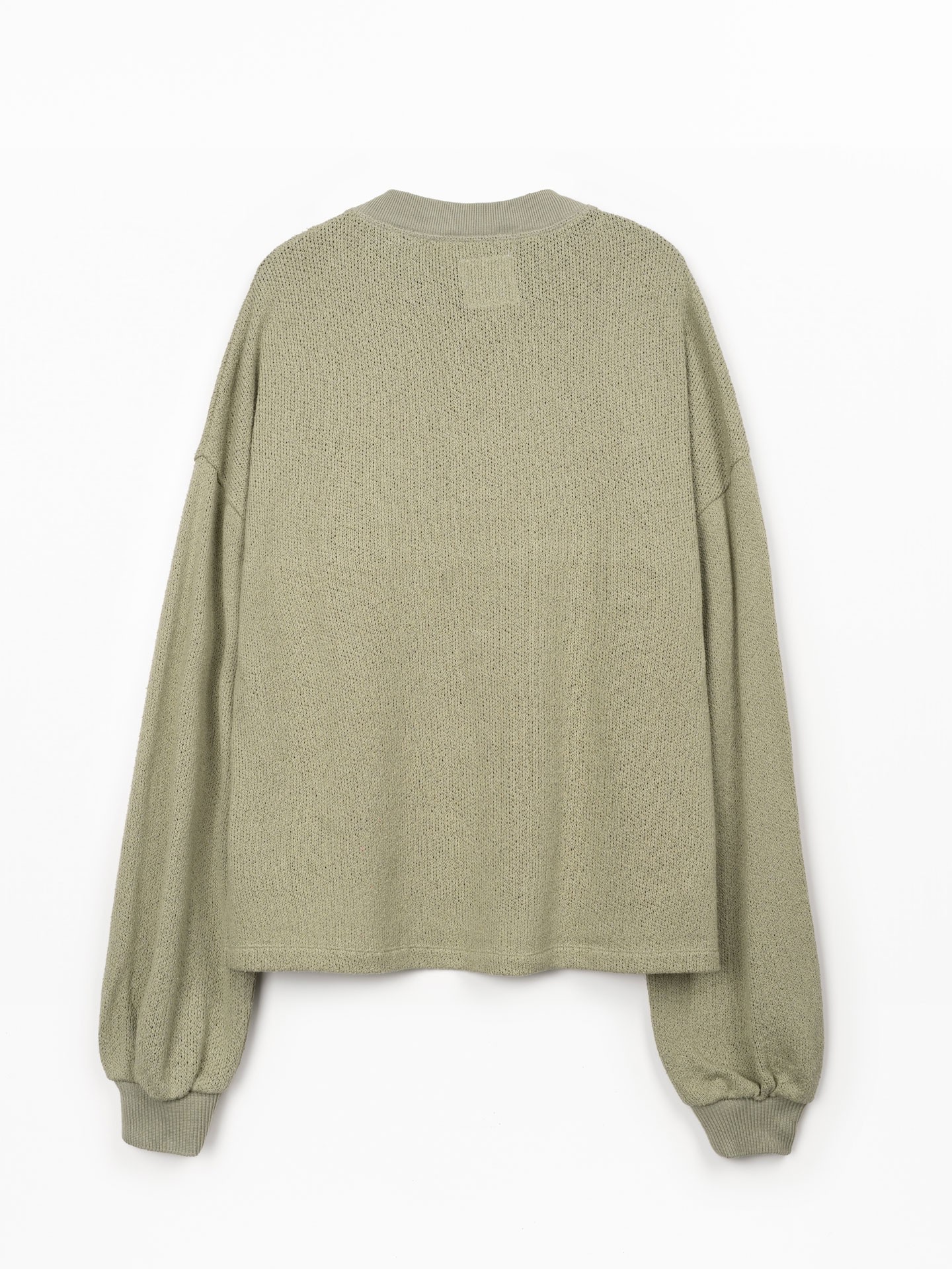 Maglione in maglia con fibre naturali