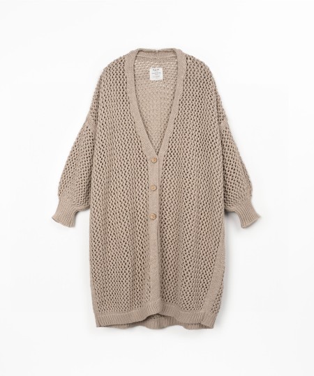 Giacca in maglia con scollo a V