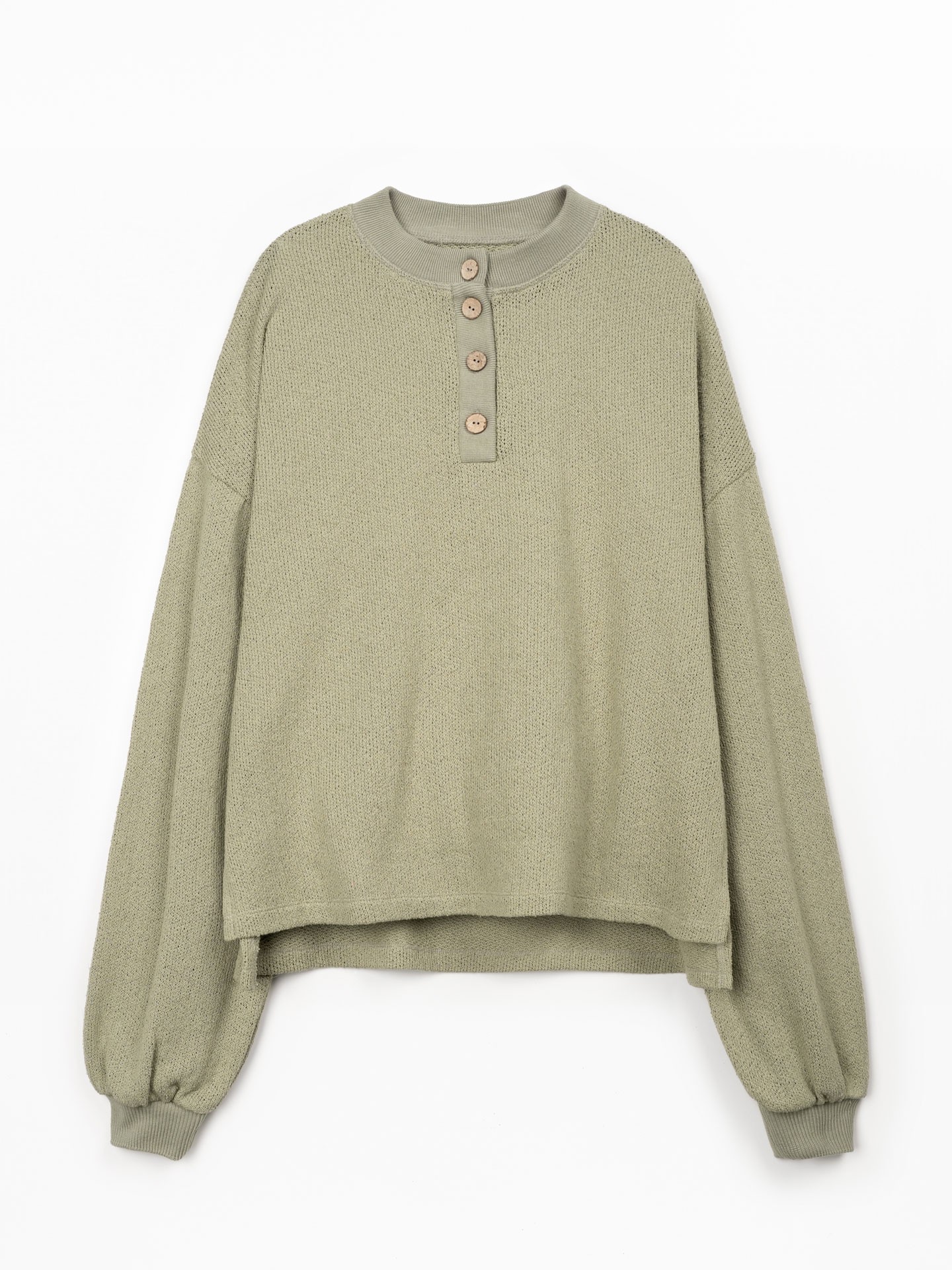 Maglione in maglia con fibre naturali