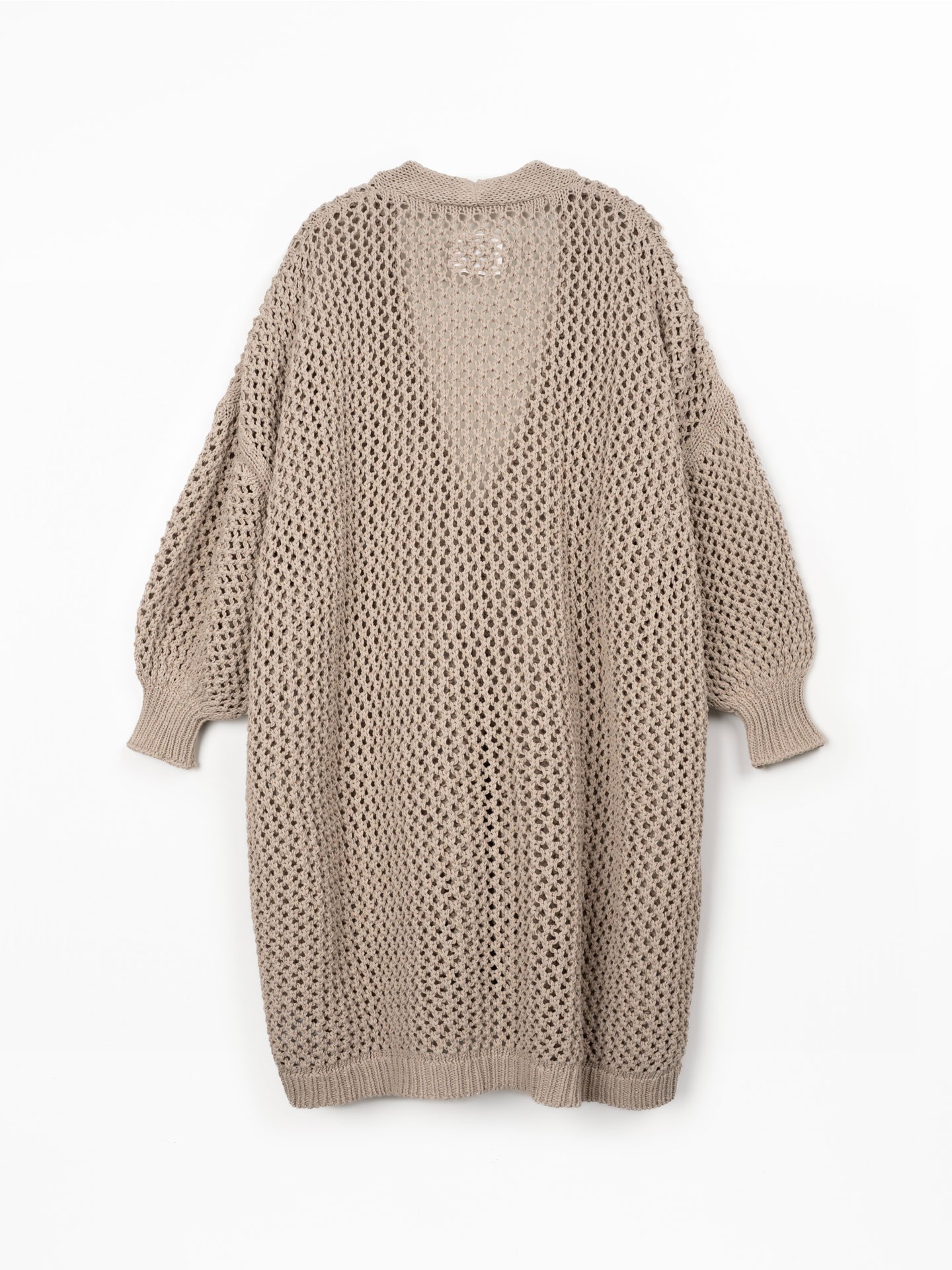 Knitted jacket with V-neck