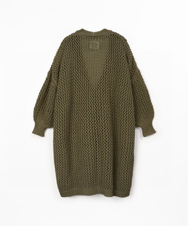 Giacca in maglia con scollo a V