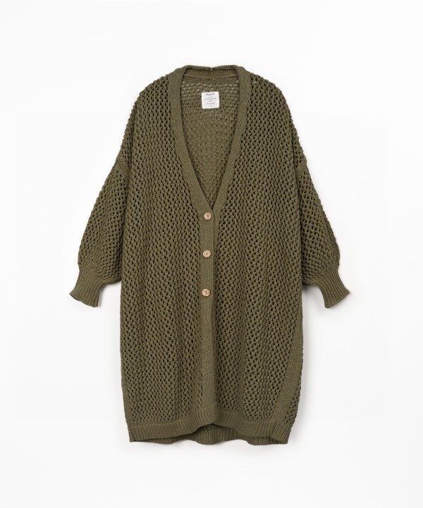 Giacca in maglia con scollo a V
