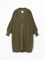Knitted jacket with V-neck Knitted jacket with V-neck